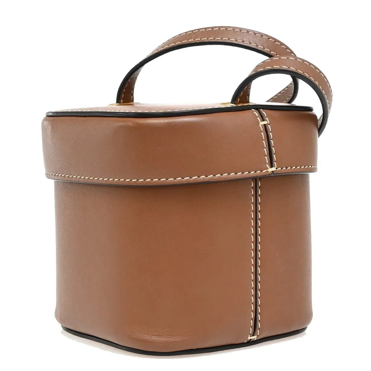 Celine Cuir Triomphe Box Leather, Brown, Leather, Handbag