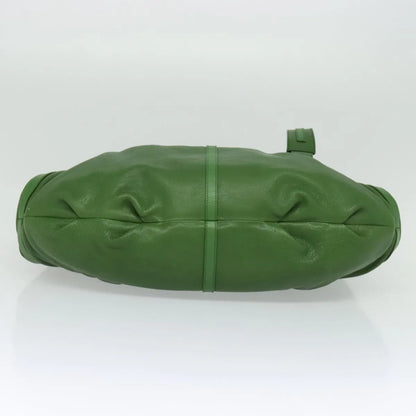 Bvlgari Chandra Hobo Leather, Green, Leather, Handbag