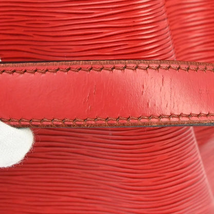 Louis Vuitton Petit Noe Epi Leather, Red, Leather, Shoulder Bag