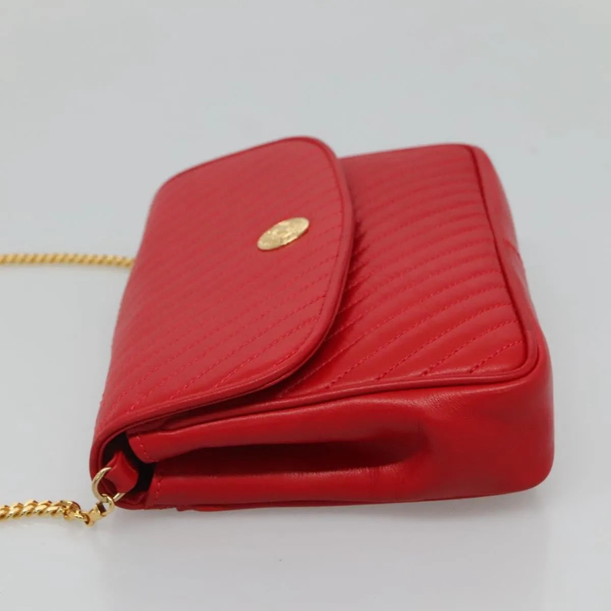 Celine Vintage Leather, Red, Leather, Shoulder Bag