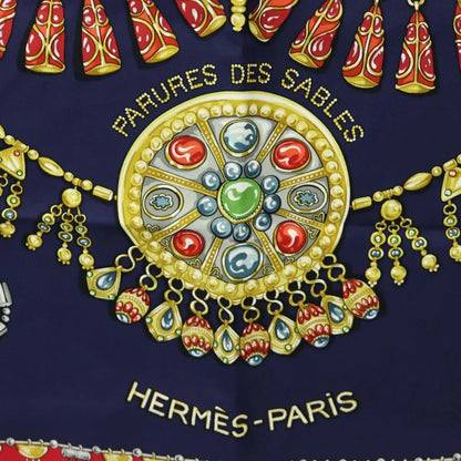 Hermes Carré 90 Silk multicolor, Navy, Silk, Scarf