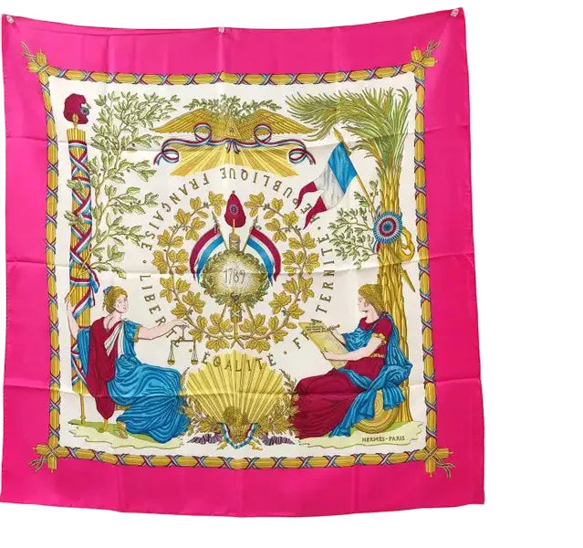 Hermes Carré 90 Silk multicolor, Multicolour, Silk, Scarf