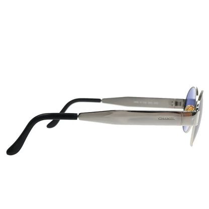 Chanel CHANEL Logo Sunglasses Eye Wear Plastic, Blue, Metal, Sunglasses