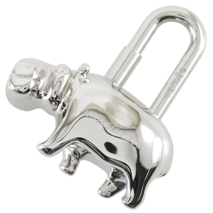 Hermes Cadena Metal, Silver, Metal, Charm