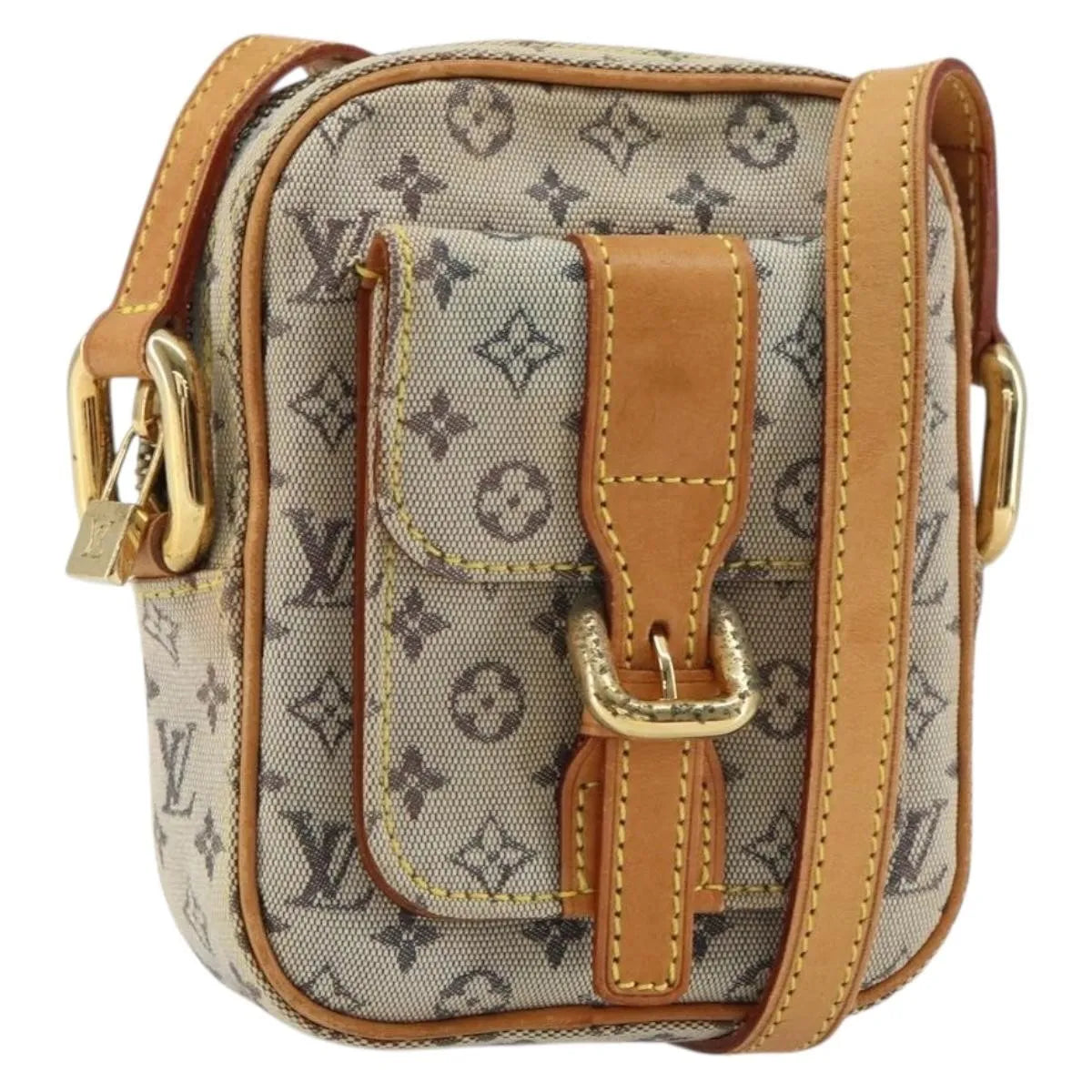 Louis Vuitton Juliette Mini Lin, Blue, Canvas, Shoulder Bag