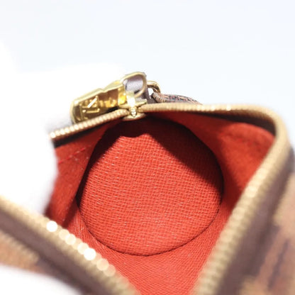 Louis Vuitton Papillon Pochette Damier, Brown, Canvas, Clutch