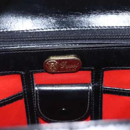 Gucci Vintage Leather, Black, Leather, Handbag