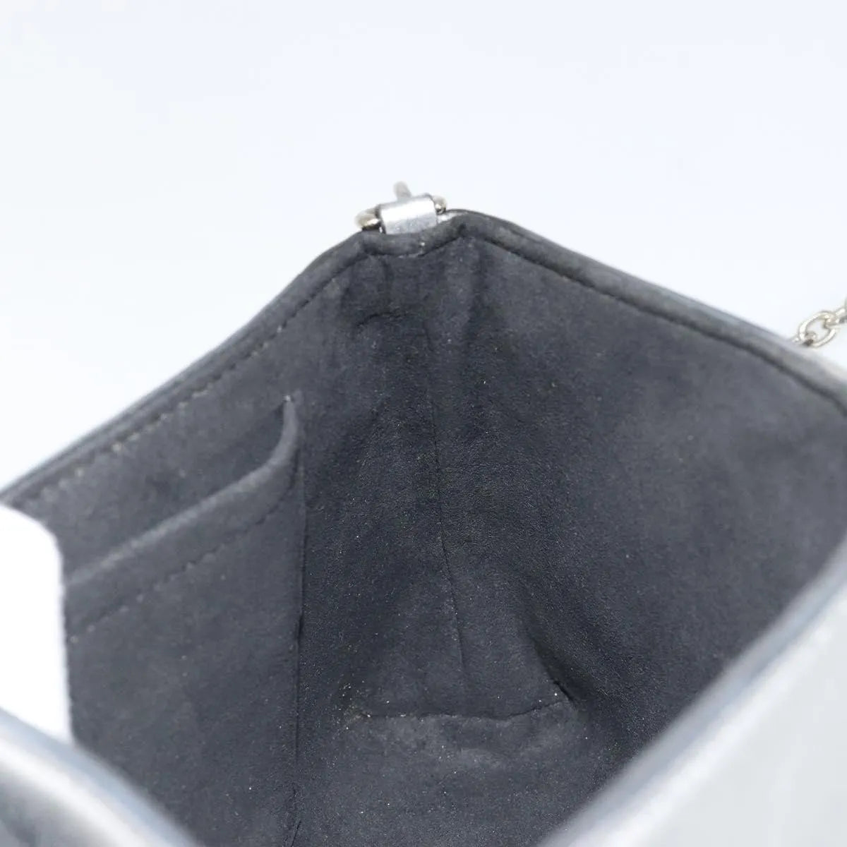 Louis Vuitton Love Note Chain Clutch Leather, Silver, Leather, Shoulder Bag