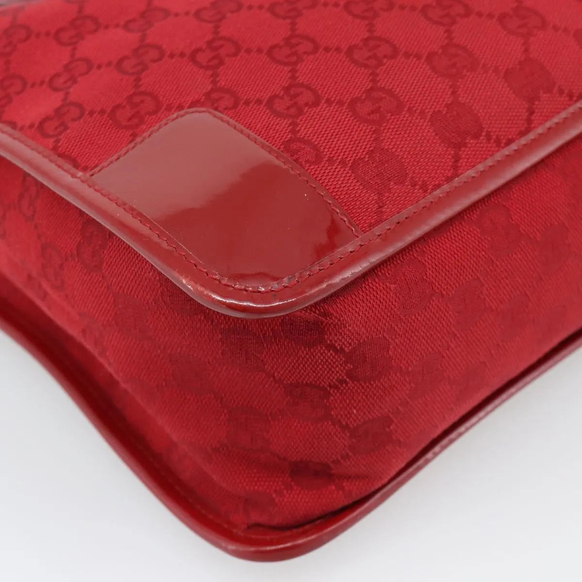 Gucci Structured Top Handle Open Tote GG Canvas, Red, Canvas, Handbag