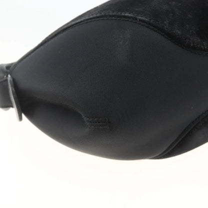 Salvatore Ferragamo Gancini Suede, Black, Suede, Shoulder Bag