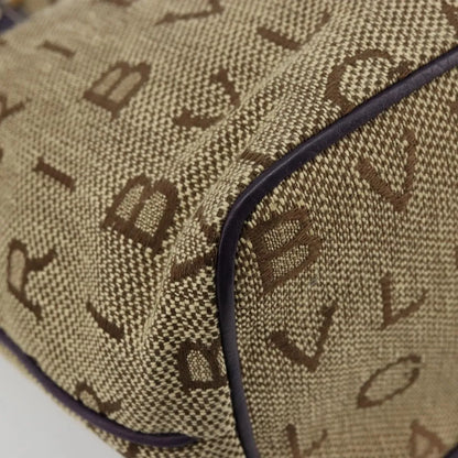 Bvlgari Logomania Canvas, Beige, Canvas, Tote Bag