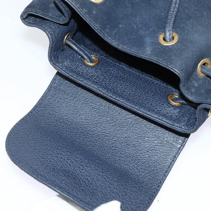 Gucci Gucci bamboo daim, Navy, Suede, Backpack
