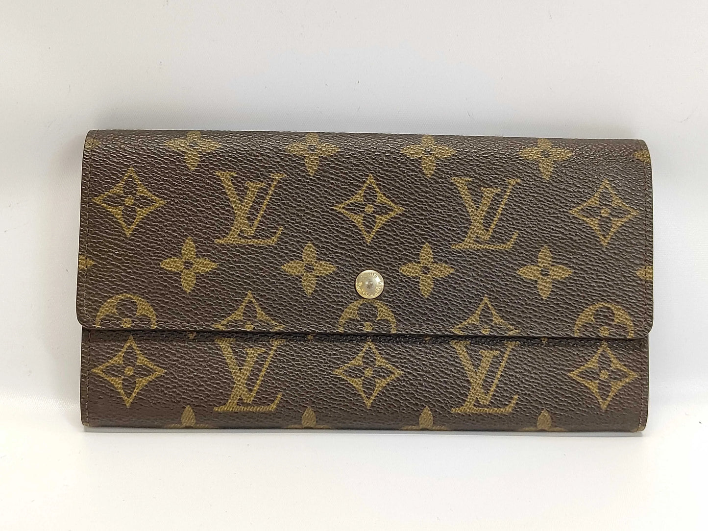 Louis Vuitton Long Macassar Monogram Canvas, Brown, Canvas, Wallet