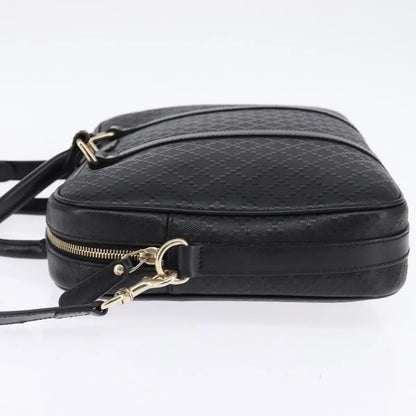 Gucci Bright Convertible Diamante Leather, Black, Leather, Briefcase