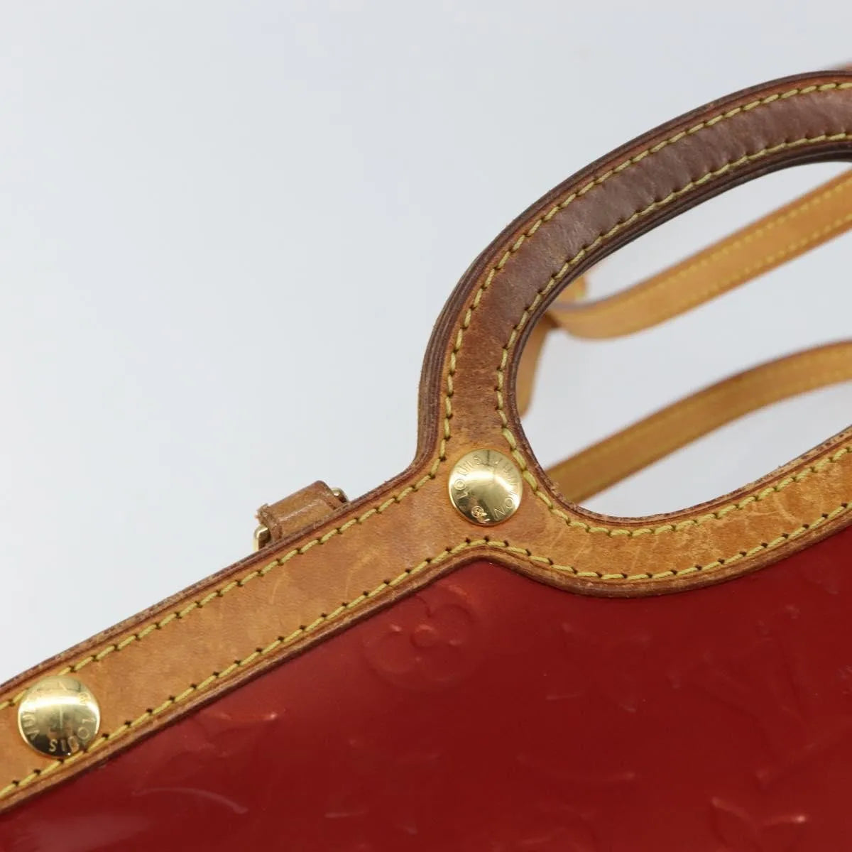 Louis Vuitton Roxbury Drive Monogram Vernis, Red, Patent Leather, Handbag
