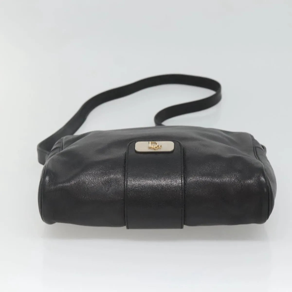 Christian Dior Vintage Leather, Black, Leather, Shoulder Bag