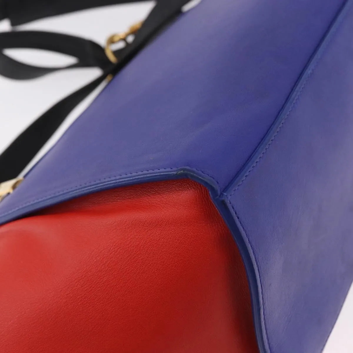 Celine Trapeze Leather with Suede, Multicolour, Leather, Handbag
