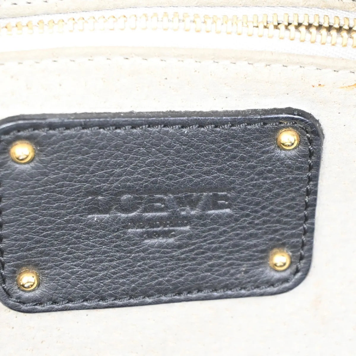 Loewe Anagram Logo Nappa Aire Hand Leather, Black, Leather, Tote Bag