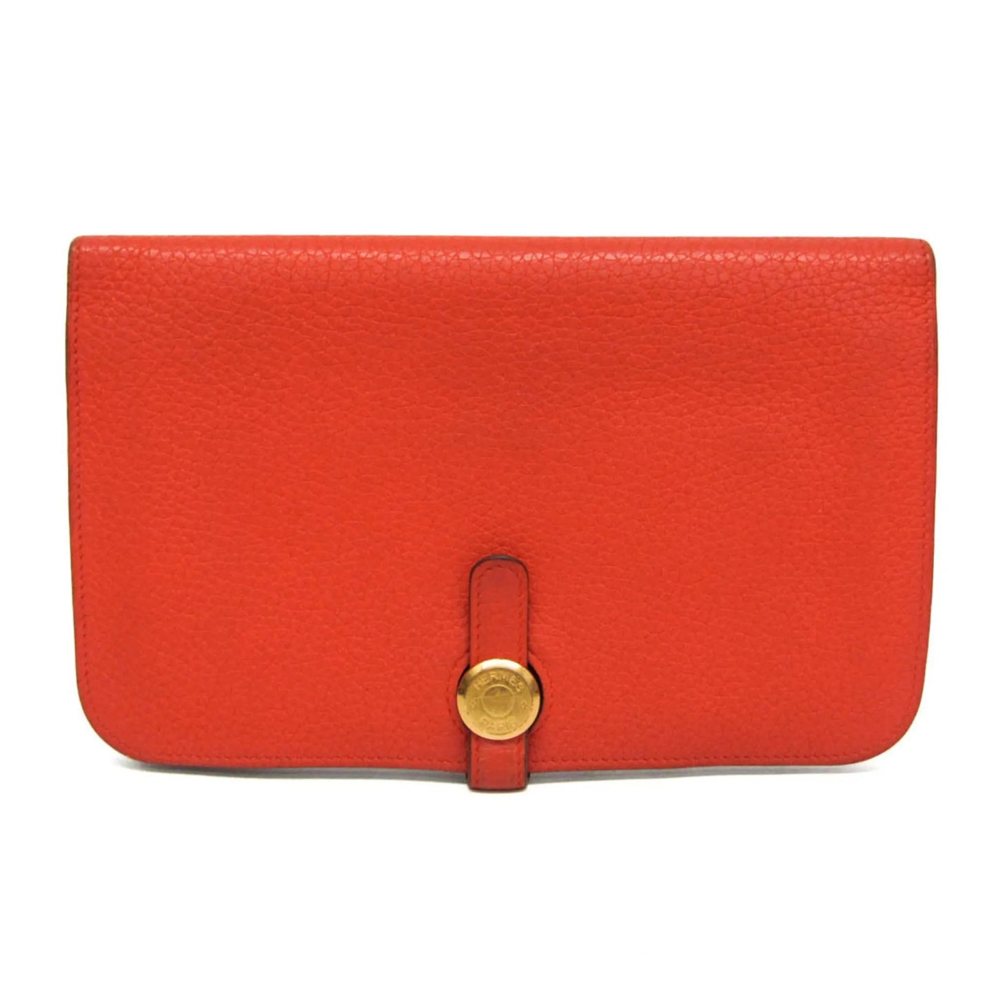 Hermes Dogon Duo Combined Leather, Red, Leather, Wallet