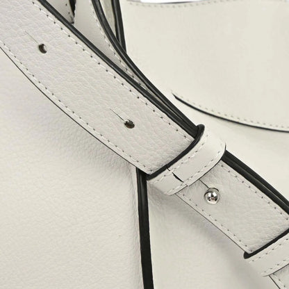 Loewe Hammock Leather, White, Leather, Handbag