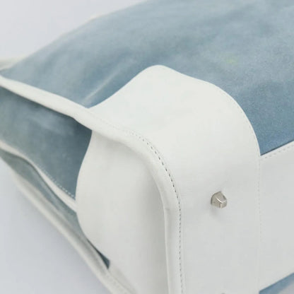 Loewe Amazona Suede, Blue, Suede, Handbag