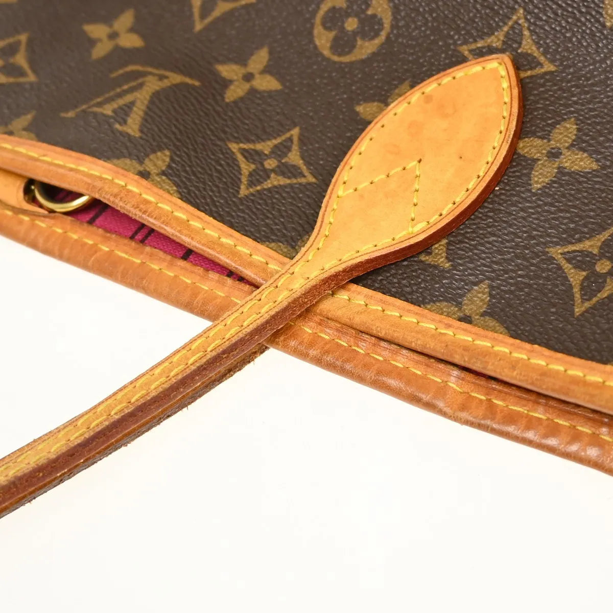 Louis Vuitton Neverfull Monogram, Brown, Canvas, Tote Bag