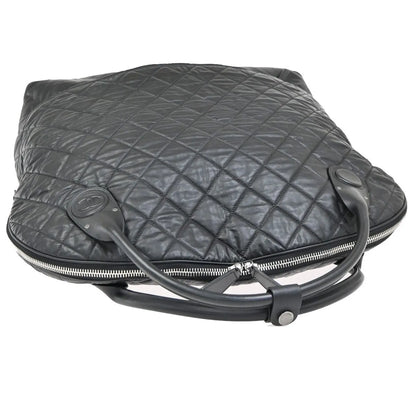 Chanel Horizontal Sport Weekender Quilted Coated Canvas, Black, Nylon, Travel Bag