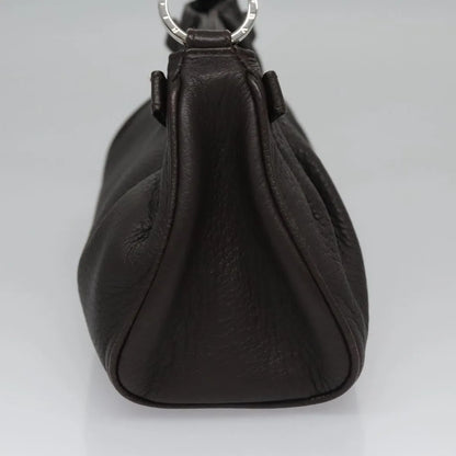 Bvlgari Handbag Leather, Brown, Leather, Handbag