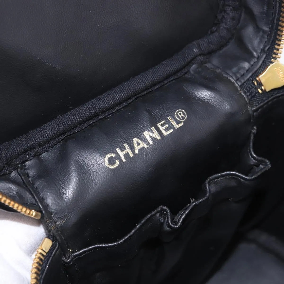 Chanel Vintage Timeless Vanity Case Caviar, Black, Calfskin, Handbag