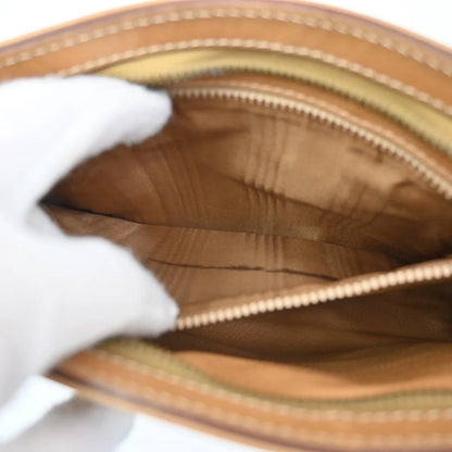 Celine Macadam Pochette Canvas and Leather, Brown, Canvas, Clutch