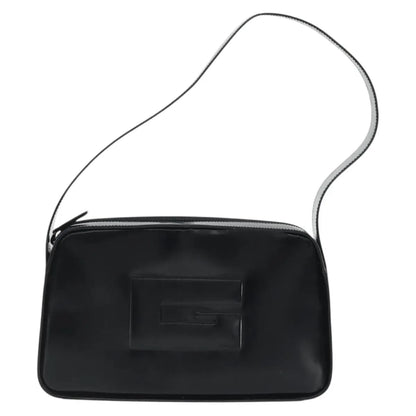 Gucci Vintage G logo Leather, Black, Patent Leather, Shoulder Bag
