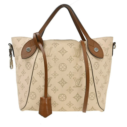 Louis Vuitton Hina Mahina Leather, Beige, Leather, Tote Bag
