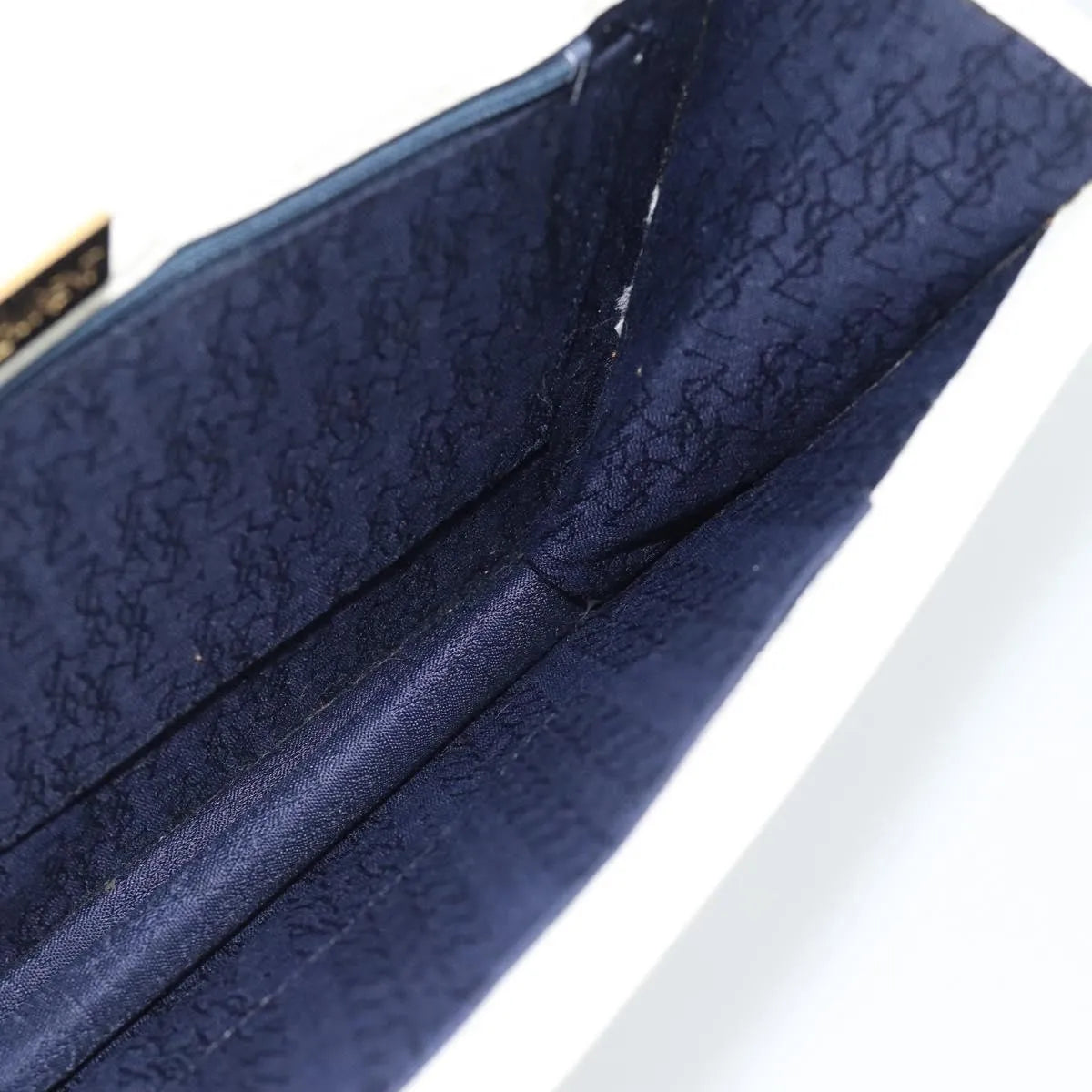Saint Laurent Vintage Leather, White, Leather, Clutch