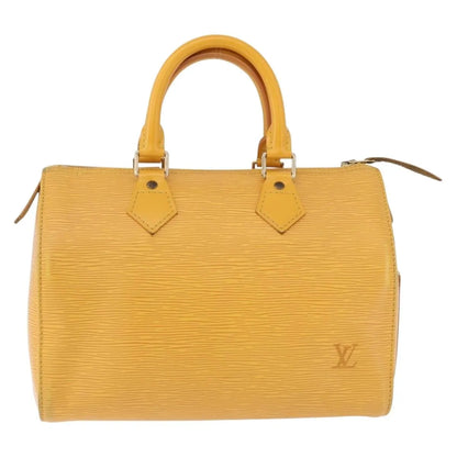Louis Vuitton Speedy Epi, Yellow, Leather, Handbag