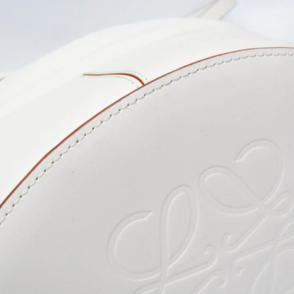 Loewe Balloon Bucket Leather, White, Leather, Handbag