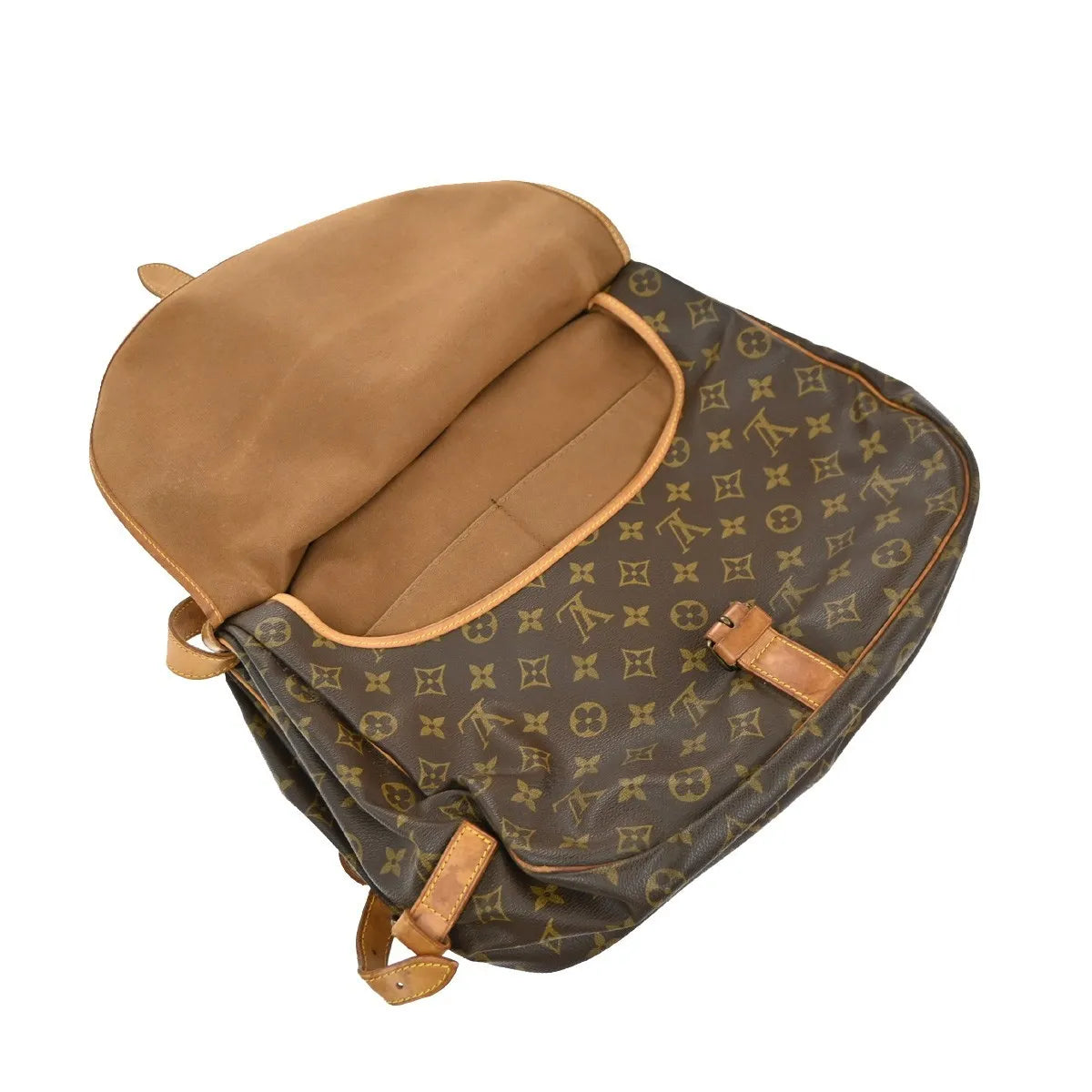 Louis Vuitton Saumur Monogram Canvas, Brown, Canvas, Shoulder Bag