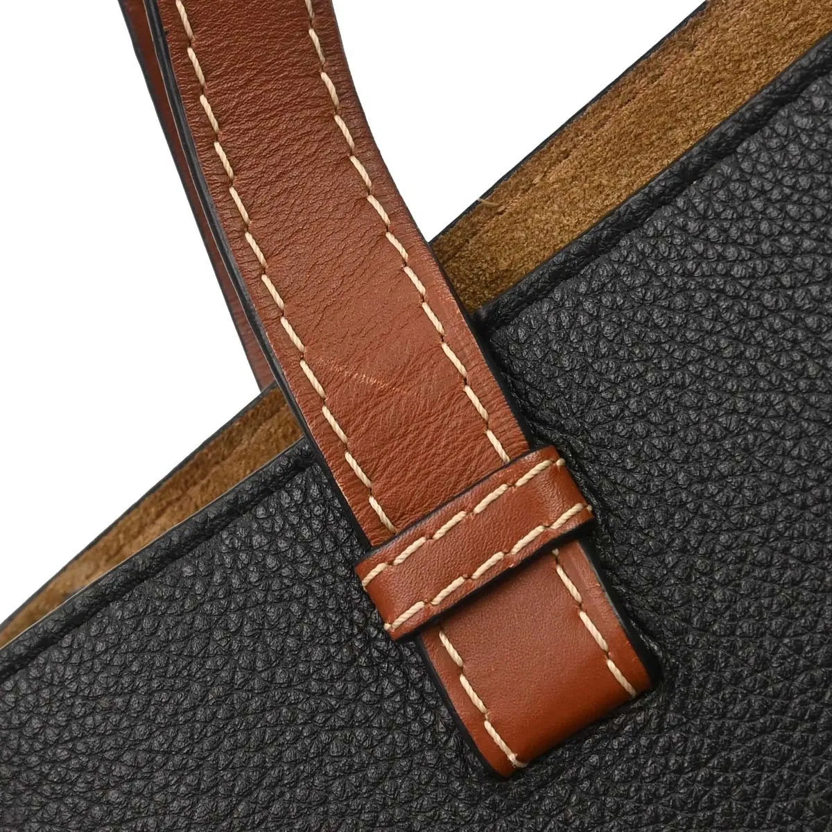 Loewe Gate Tote Leather, Black, Leather, Tote Bag