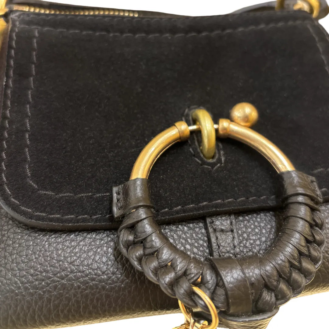 Chloe Faye Day Leather, Black, Leather, Handbag