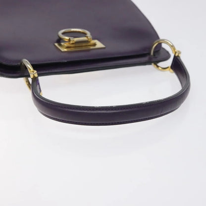 Celine vintage Leather, Purple, Leather, Handbag