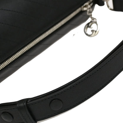 Gucci Blondie Interlocking GG Leather, Black, Leather, Handbag