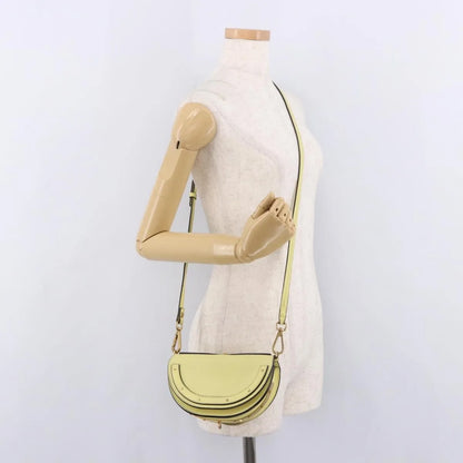 Chloe Nile Leather, Yellow, Leather, Handbag
