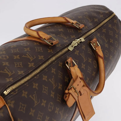 Louis Vuitton Keepall Monogram, Brown, Canvas, Travel Bag