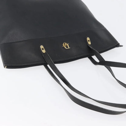 Christian Dior Vintage Honeycomb Canvas, Black, PVC, Shoulder Bag