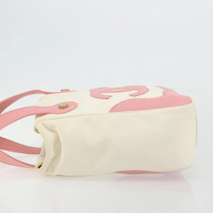 Chanel Vintage CC Tote Canvas, Beige, Canvas, Tote Bag