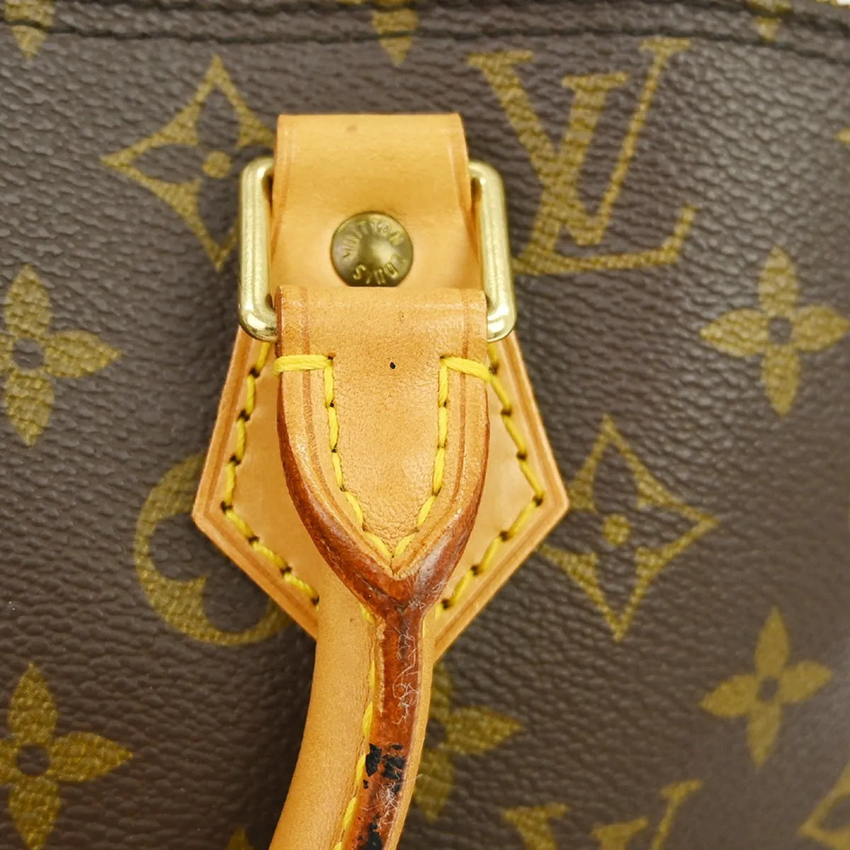 Louis Vuitton Alma Monogram, Brown, Canvas, Handbag