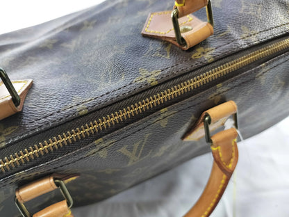 Louis Vuitton Speedy Monogram, Brown, Canvas, Handbag