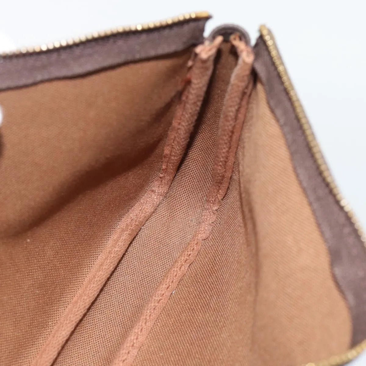 Louis Vuitton Pochette Accessoires Monogram, Brown, Canvas, Clutch