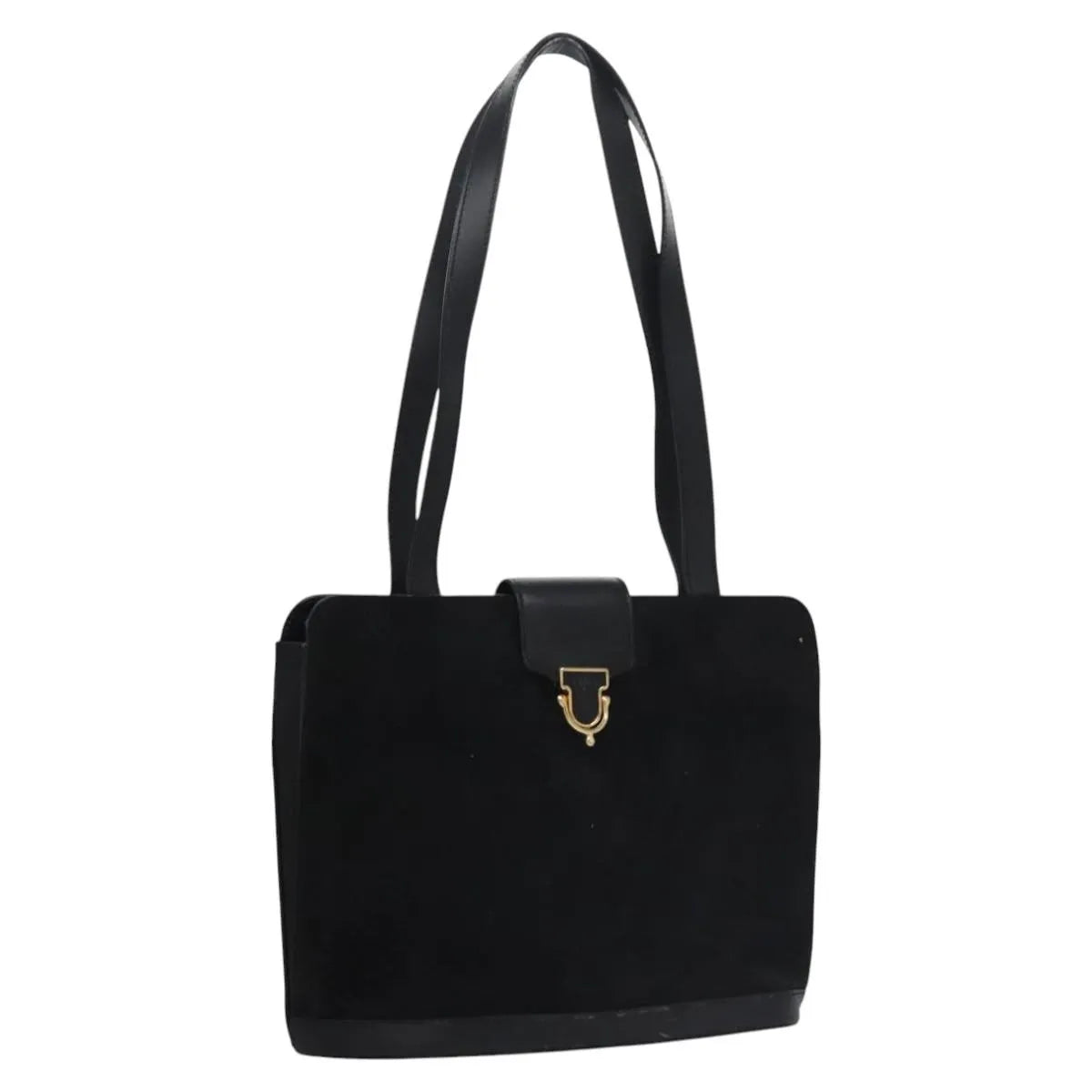 Celine Vintage Suede, Black, Suede, Shoulder Bag