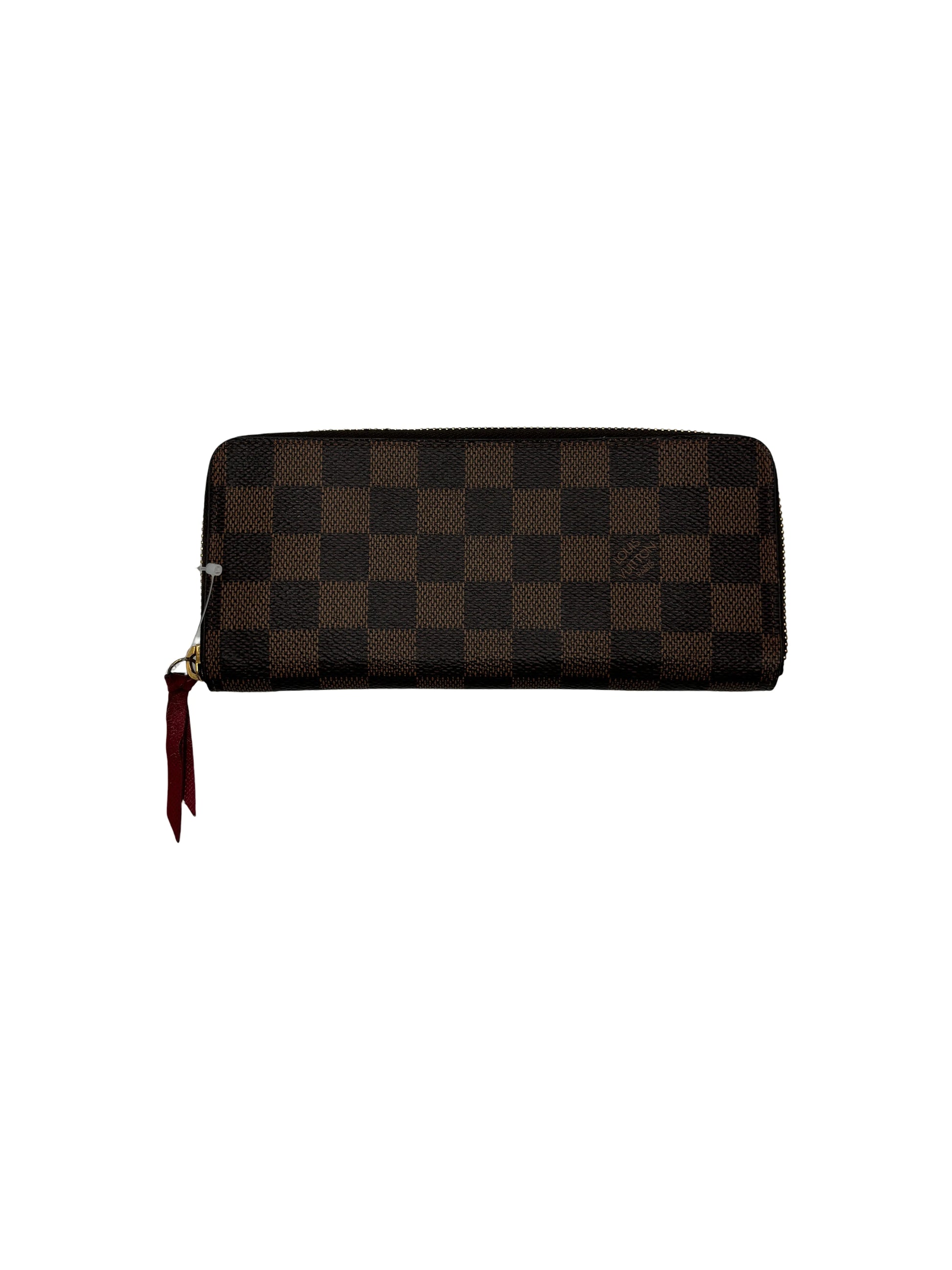 Louis Vuitton Clemence Damier Ébène, Brown, Canvas, Wallet