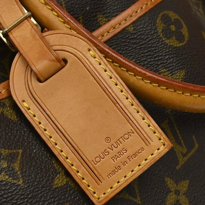 Louis Vuitton Bowling Vanity Printed Tuffetage with Leather, Brown, Canvas, Handbag